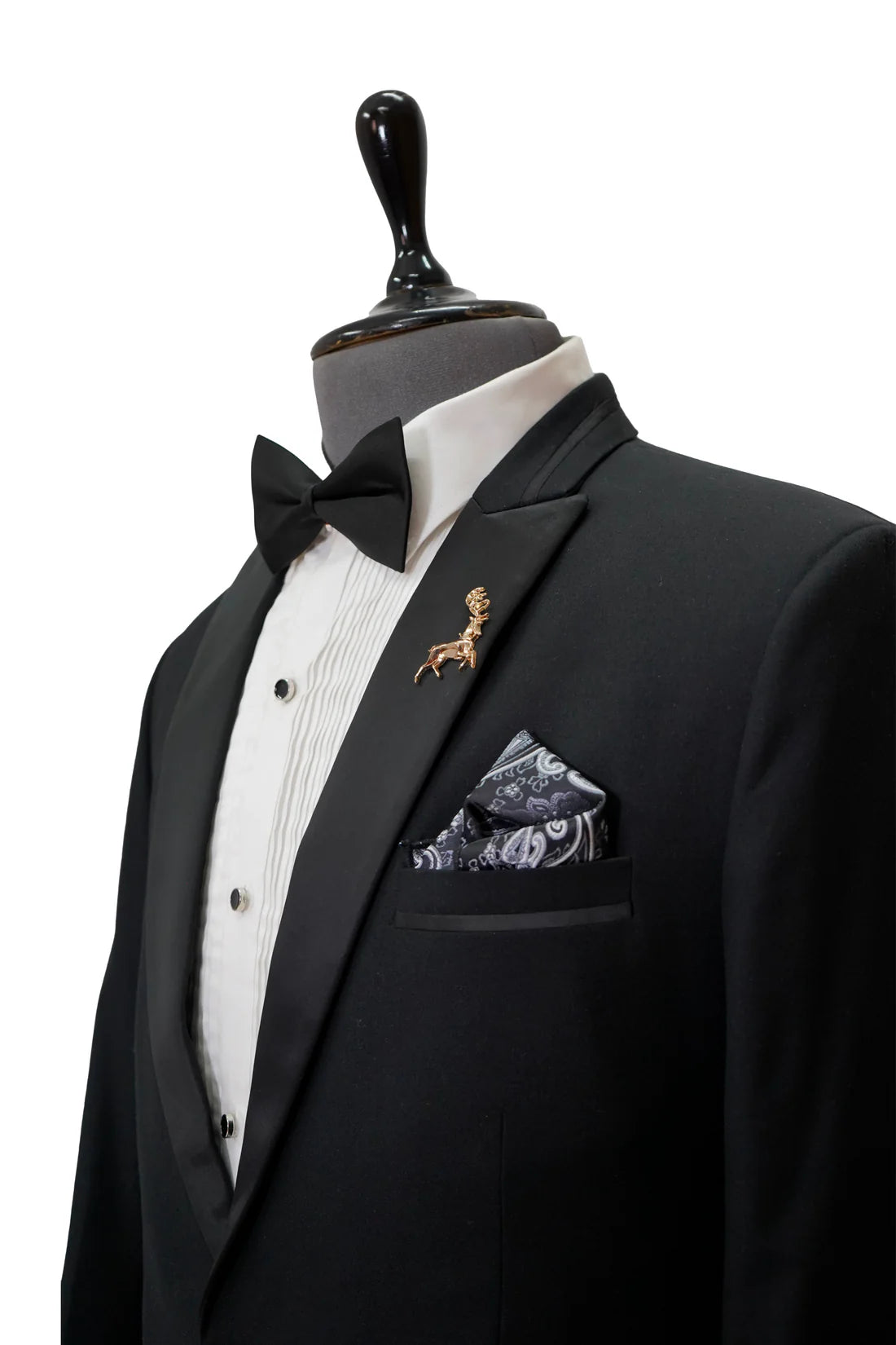 Black Italian Woolcrepe 2-piece Tuxedo Size