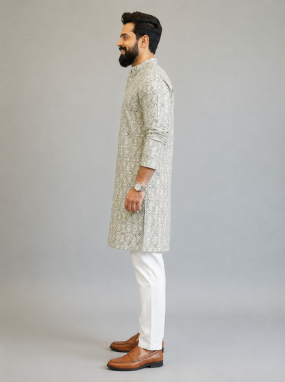 Sage Ivory Heritage Kurta