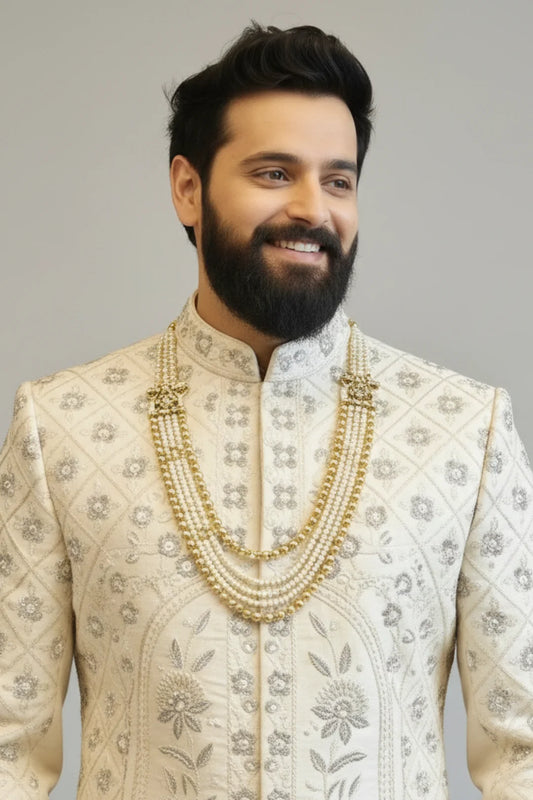 Ivory Majesty Sherwani
