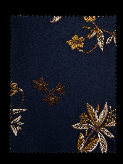 Regal Blue Botanical Kurta