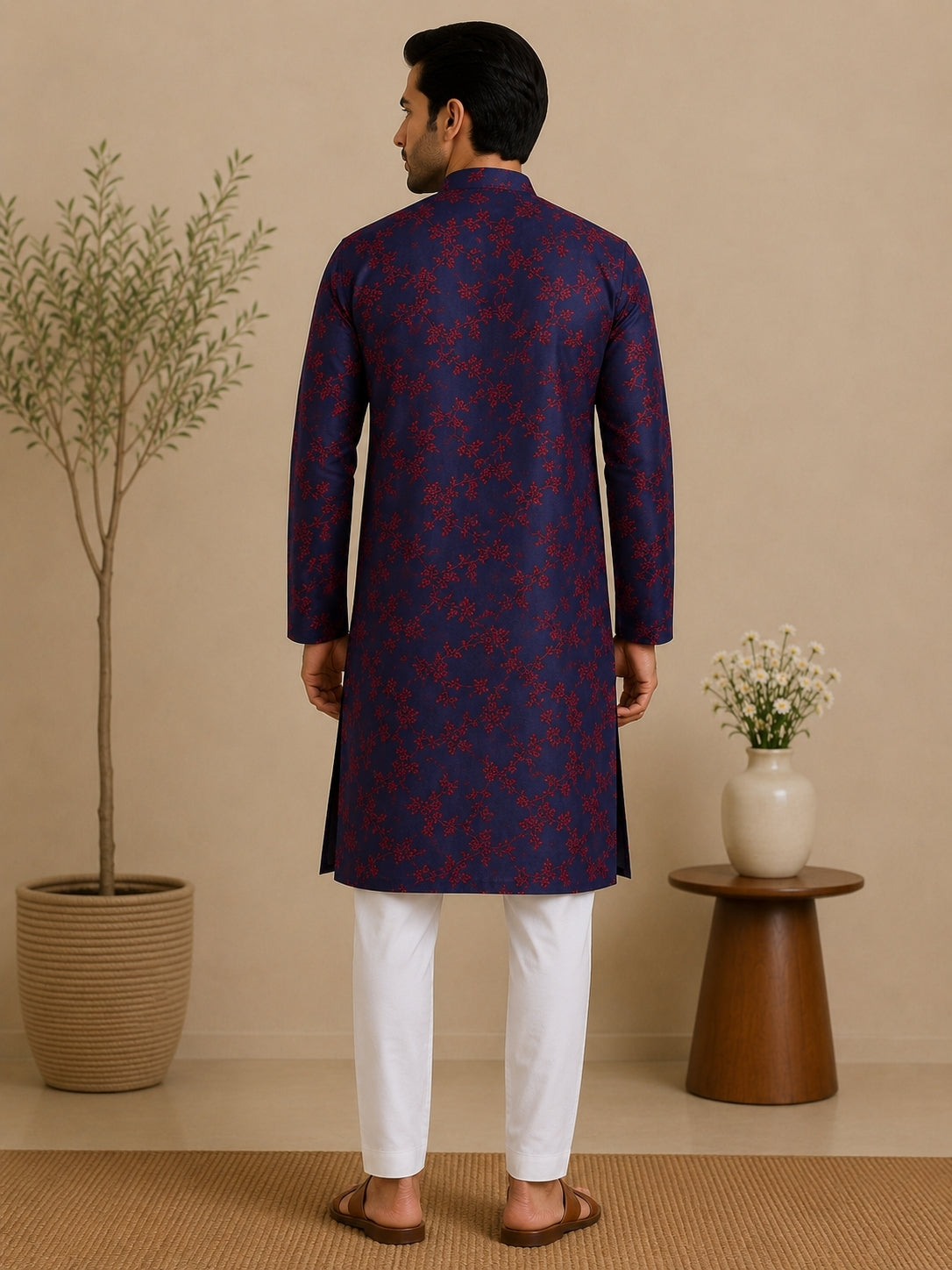 Midnight Bloom Kurta