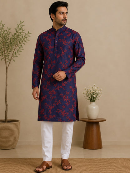 Midnight Bloom Kurta