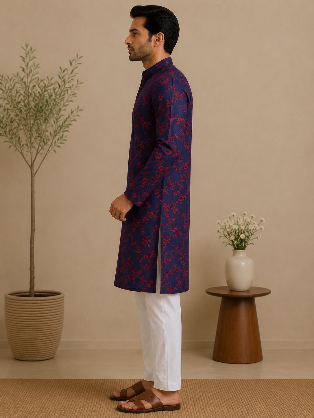 Midnight Bloom Kurta