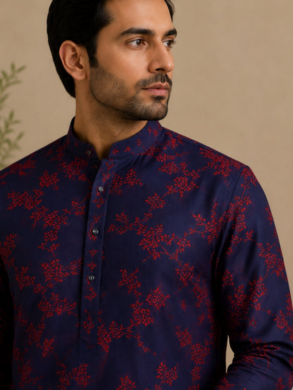 Midnight Bloom Kurta