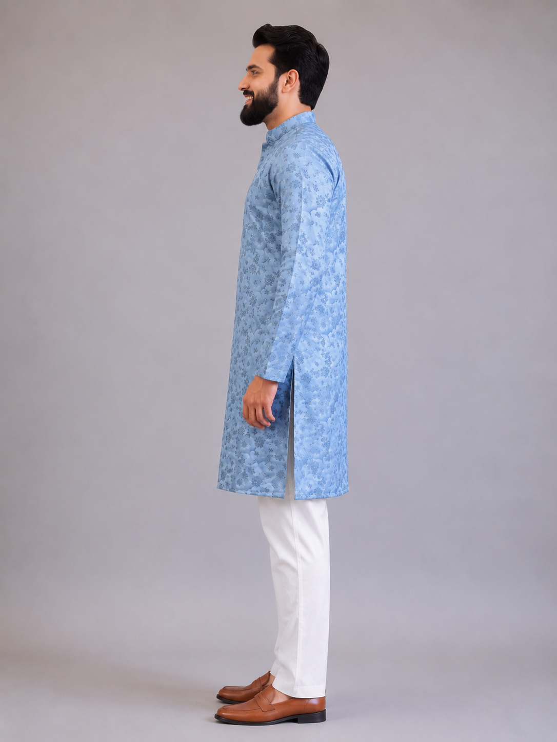 Azure Heritage Kurta