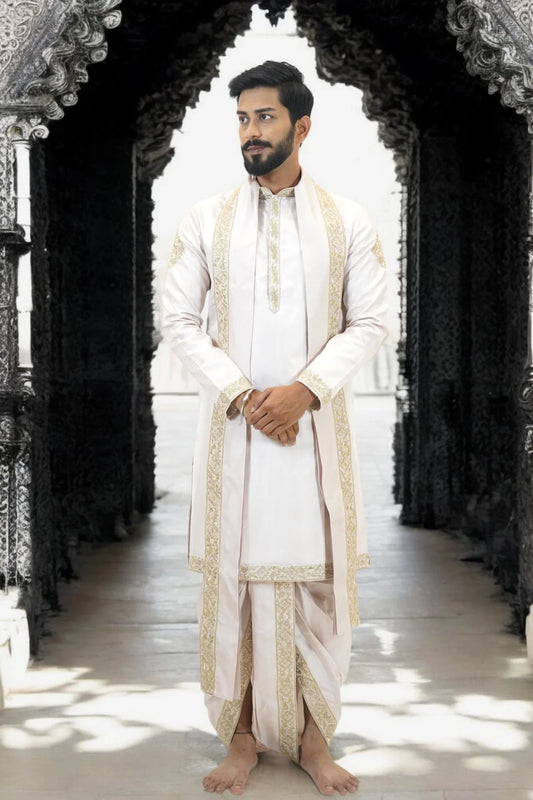 Ivory Embroidered Kurta Set