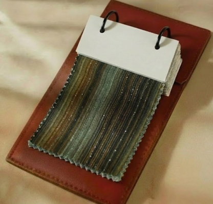 Earth-Tone Sequin Kurta with Linear Texture