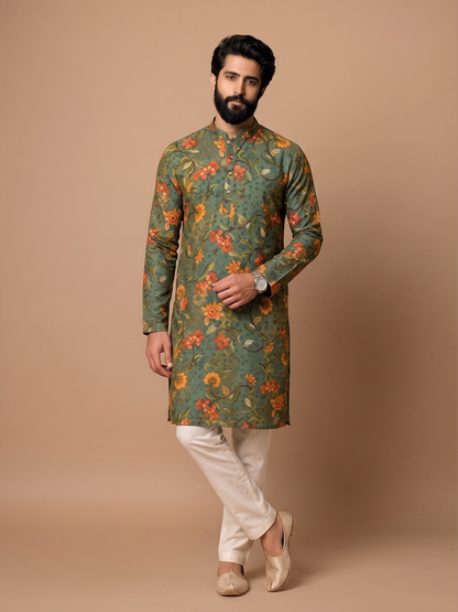 Verdant Bloom Kurta