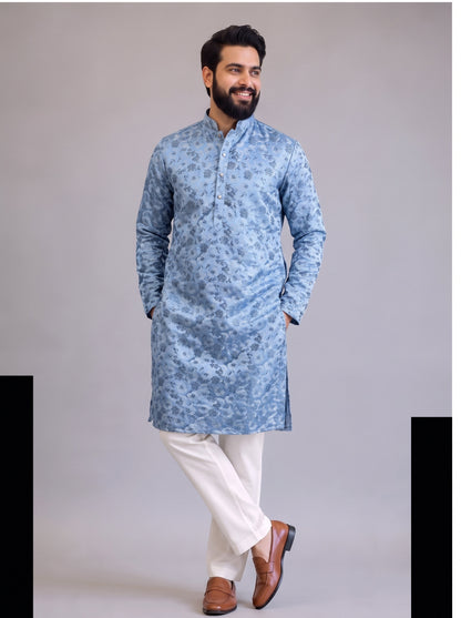 Azure Heritage Kurta