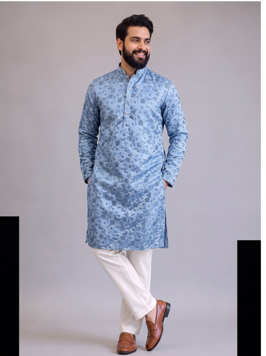 Azure Heritage Kurta