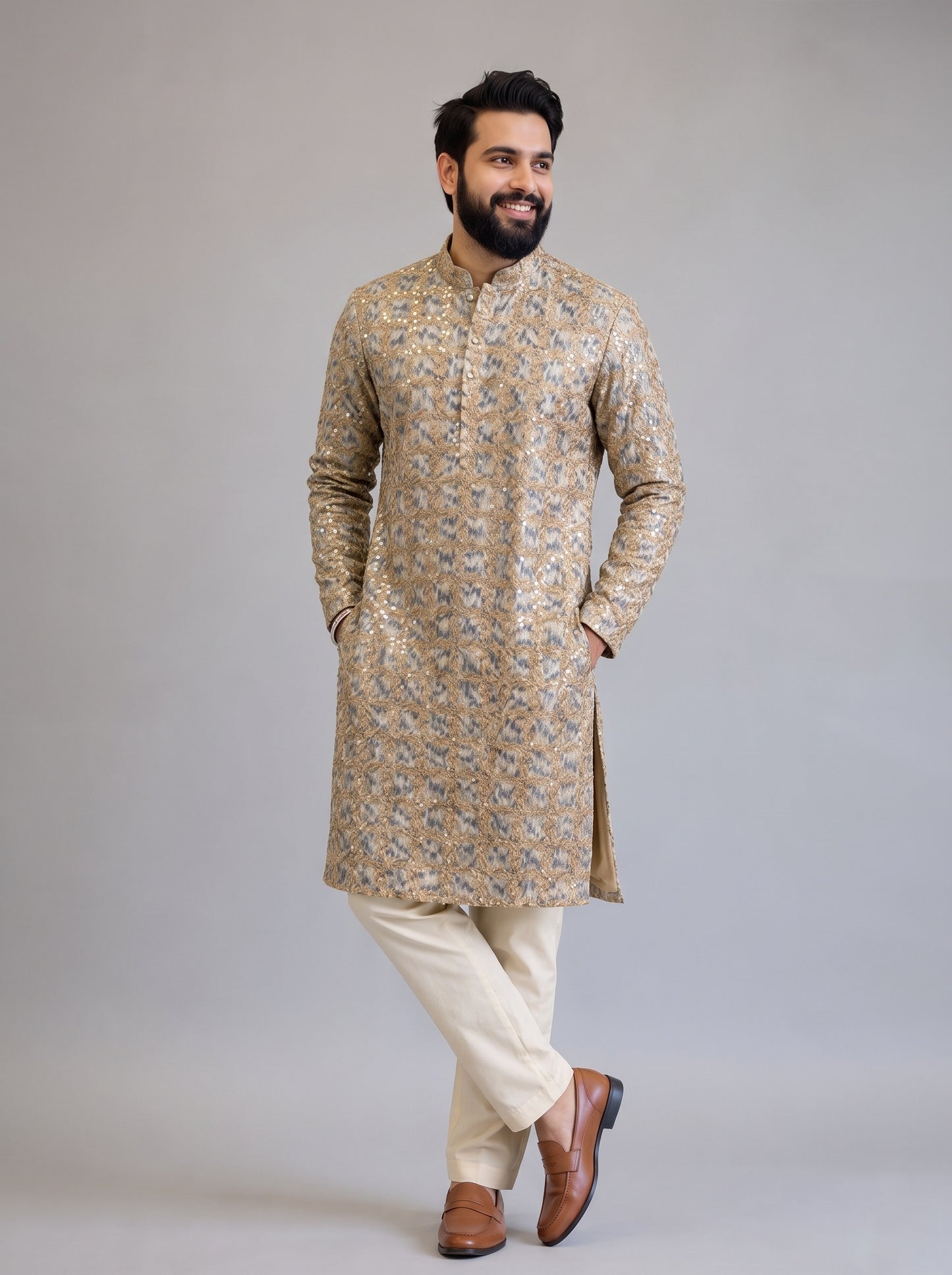Regal Zari Mosaic Kurta