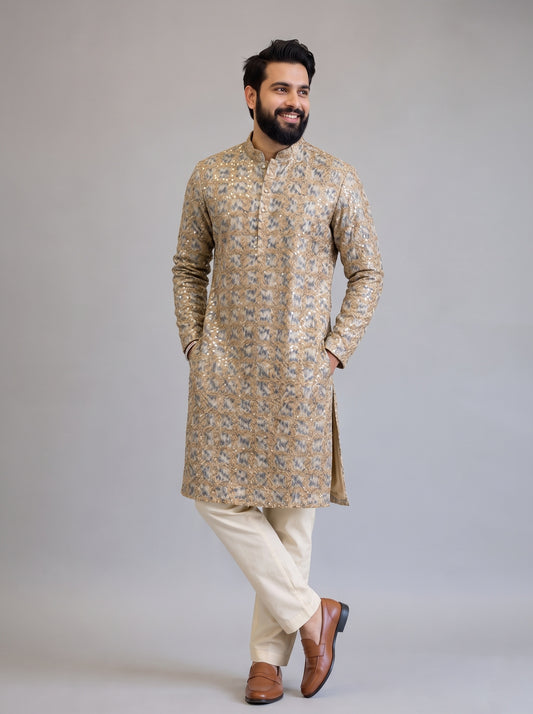 Regal Zari Mosaic Kurta