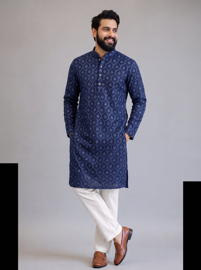Midnight Royale Velvet Kurta