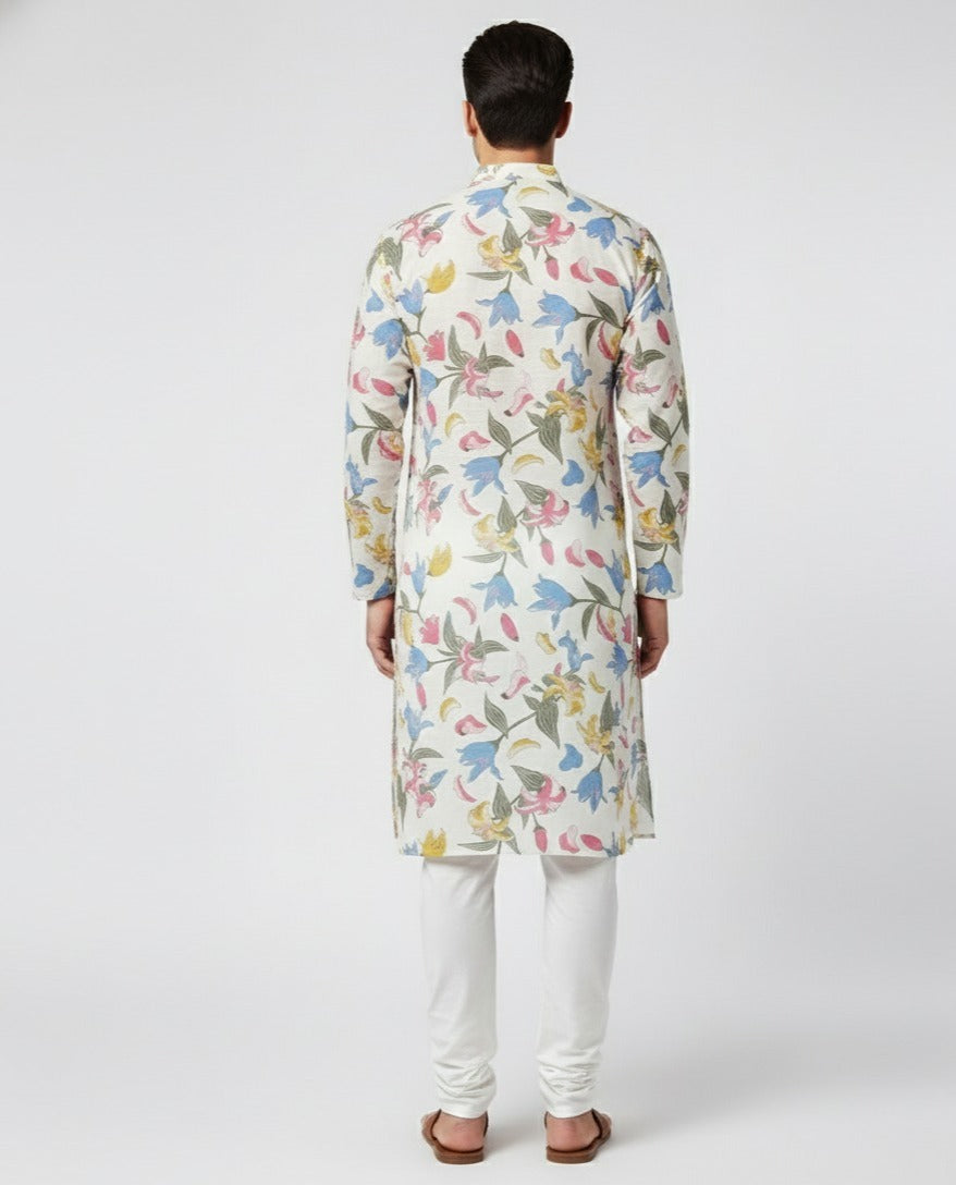 Floral all-over printed kurta