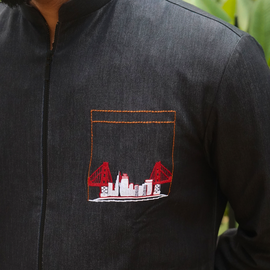 Golden Gateway Kurta Coat
