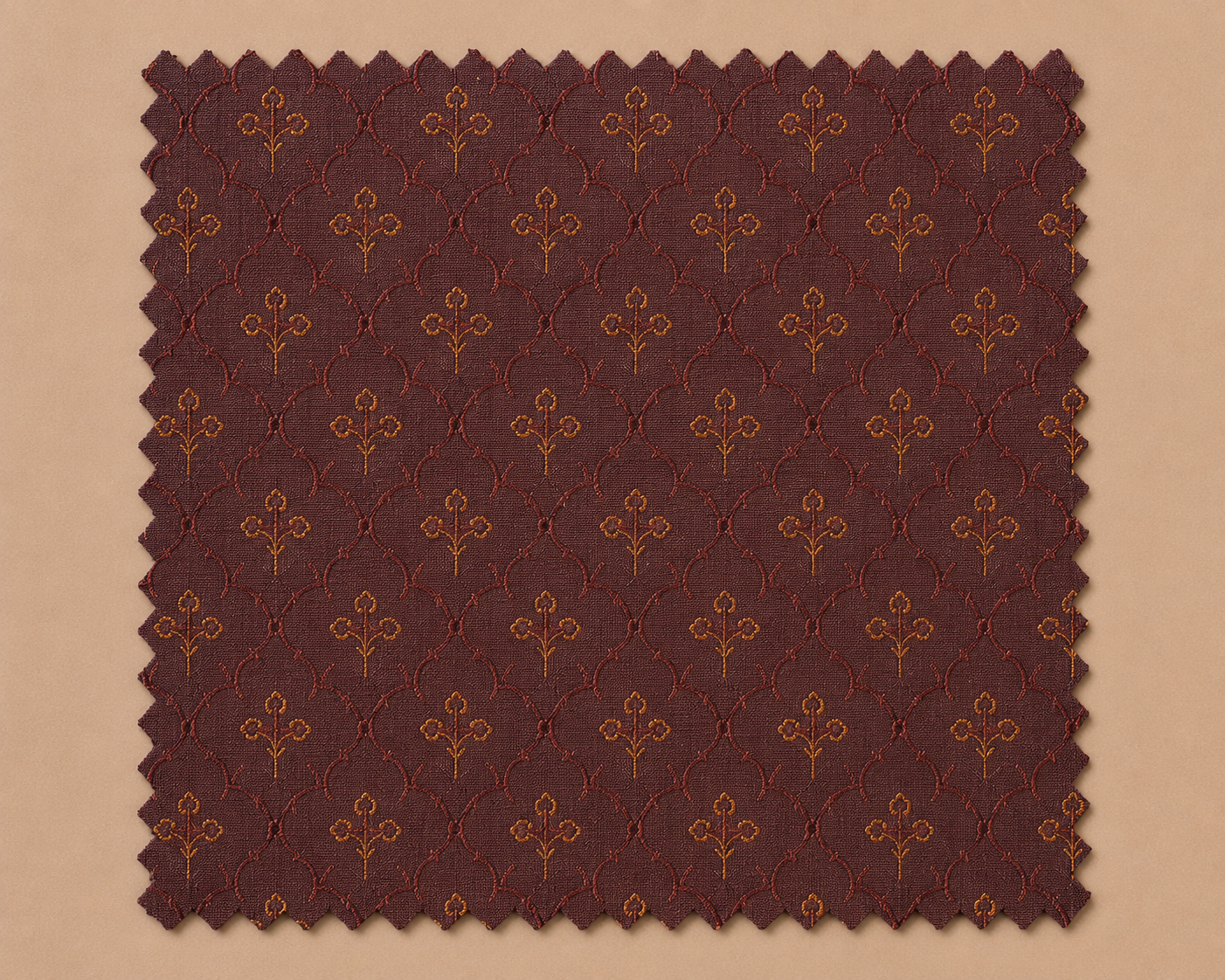Royal Maroon Heritage Motif Kurta