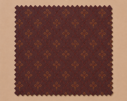 Royal Maroon Heritage Motif Kurta