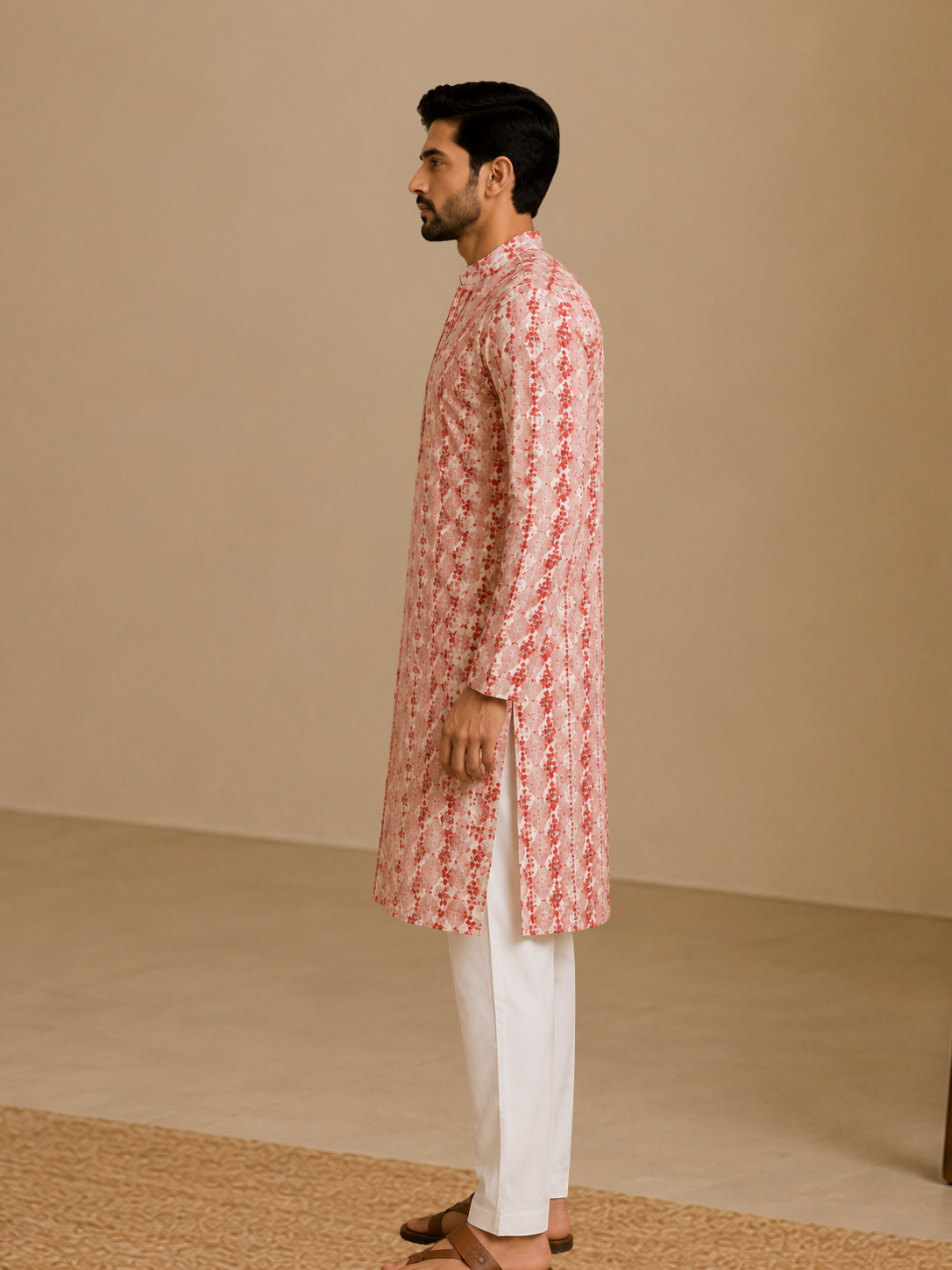 Rosé Garden Chikankari Kurta Set