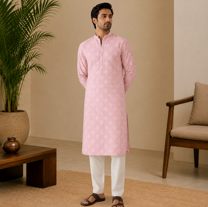 Blush Heritage Printed Kurta