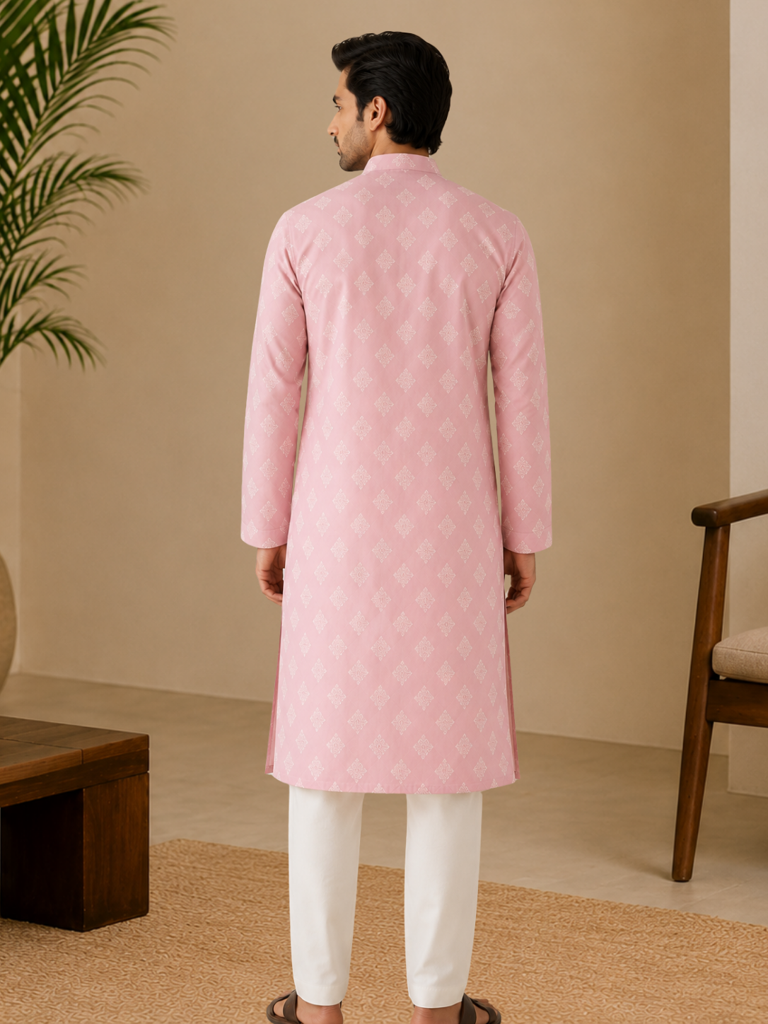 Blush Heritage Printed Kurta