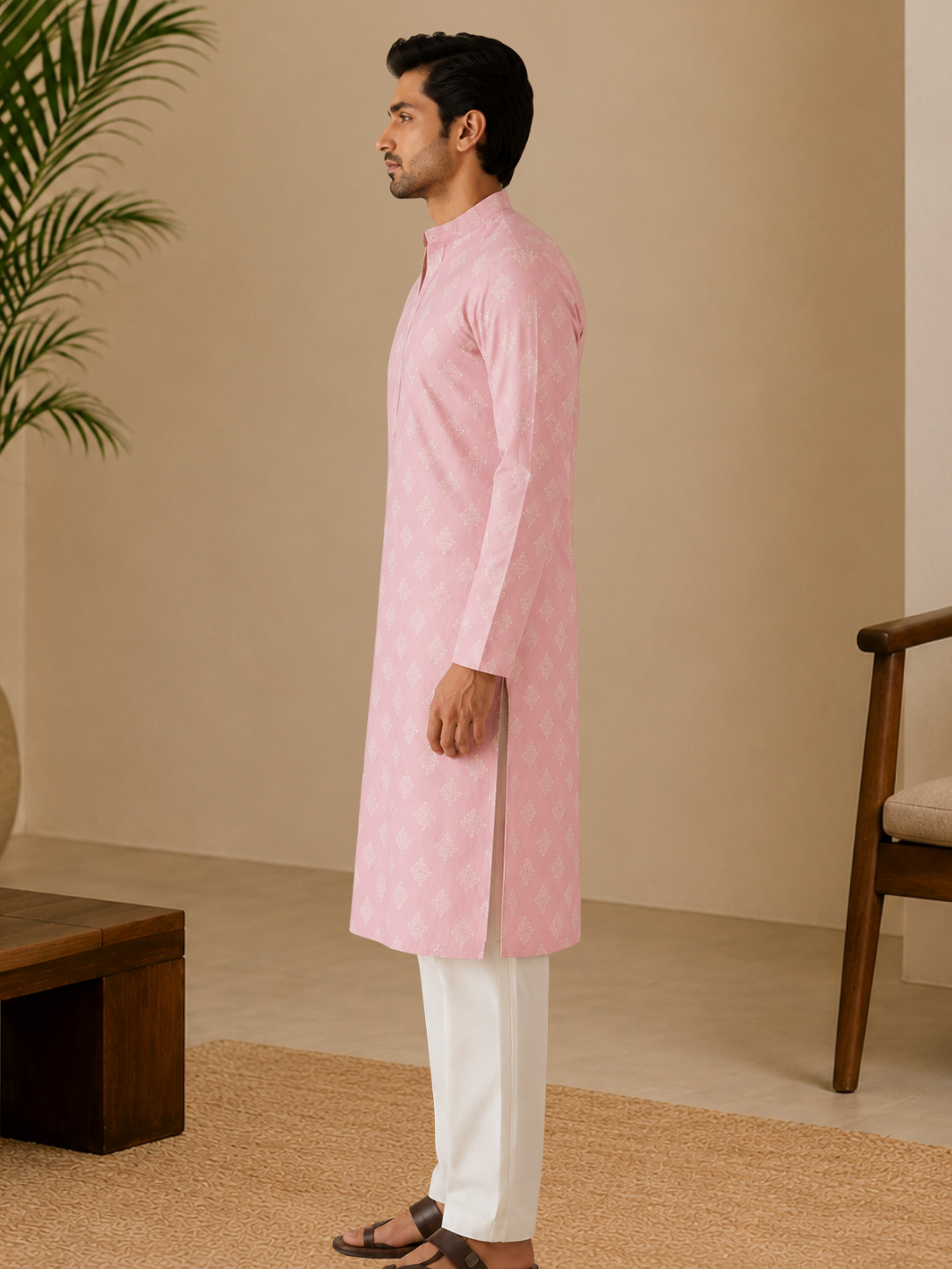 Blush Heritage Printed Kurta