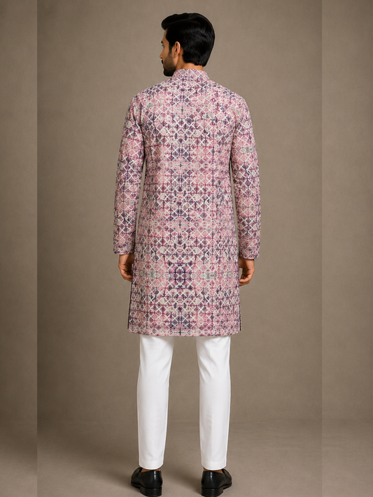 Rose Mosaic Printed Kurta Set