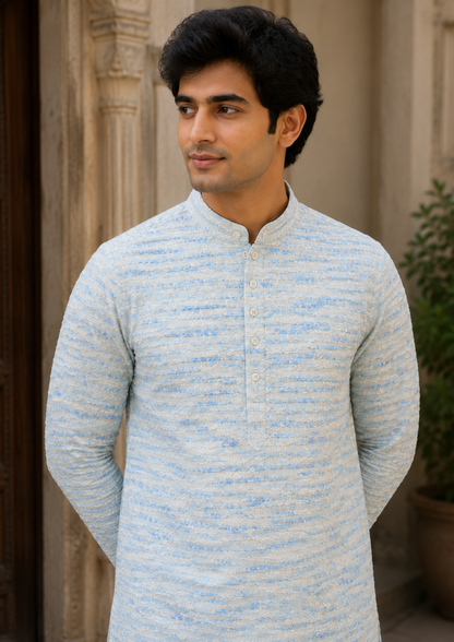 Skywave Textured Kurta