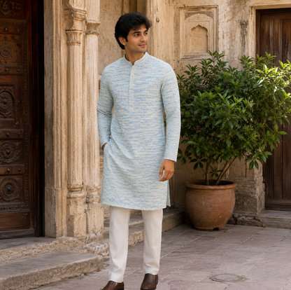 Skywave Textured Kurta