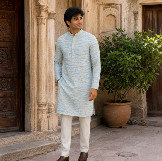 Skywave Textured Kurta