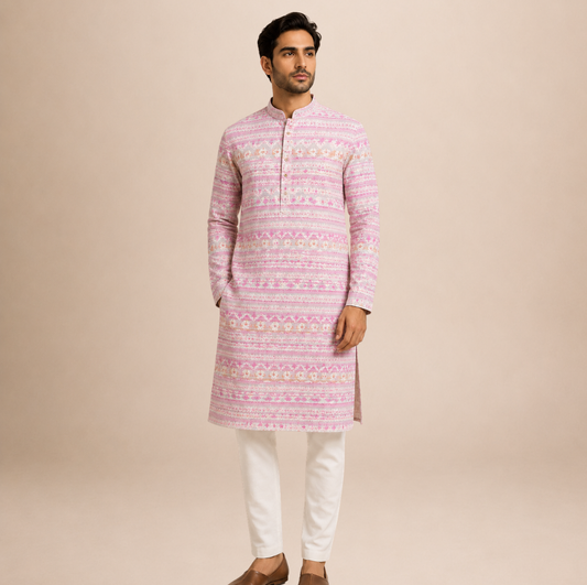Blush Heritage Kurta Set